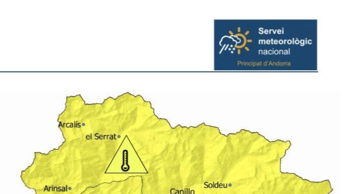 Avís groc per altes temperatures