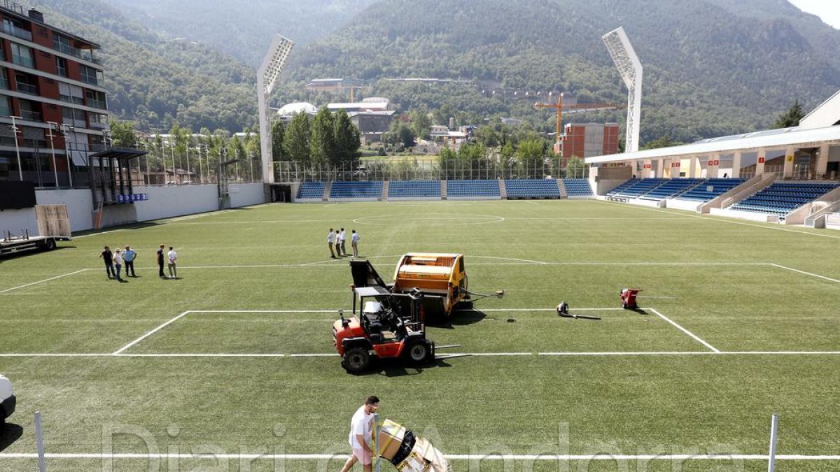 Arrenquen les obres de l'Estadi Nacional