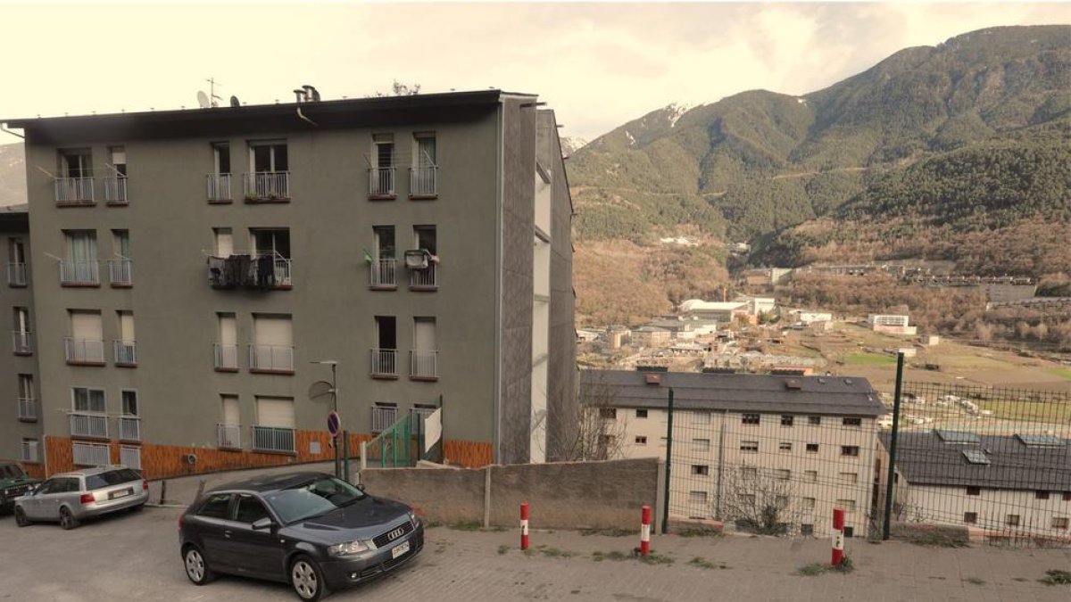 La zona on s'edificaran els pisos