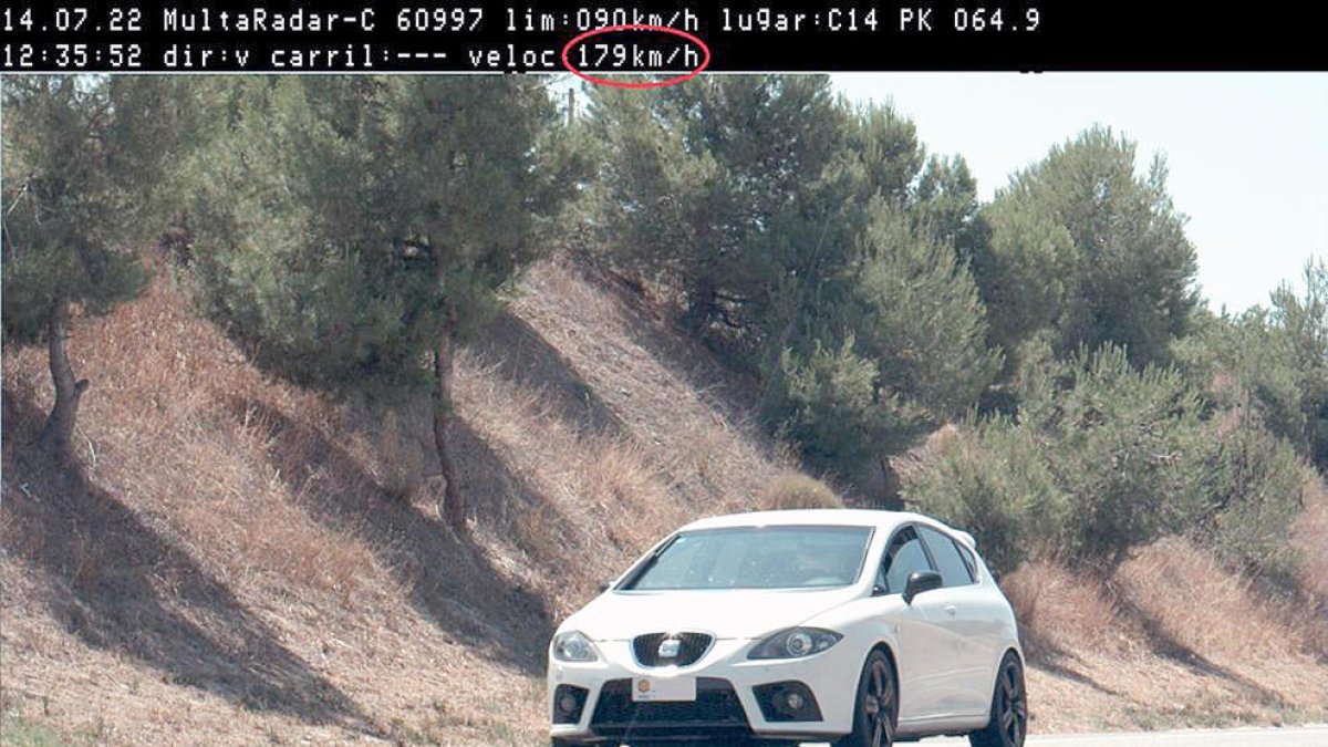 Controlat un conductor andorrà a 179 km per hora