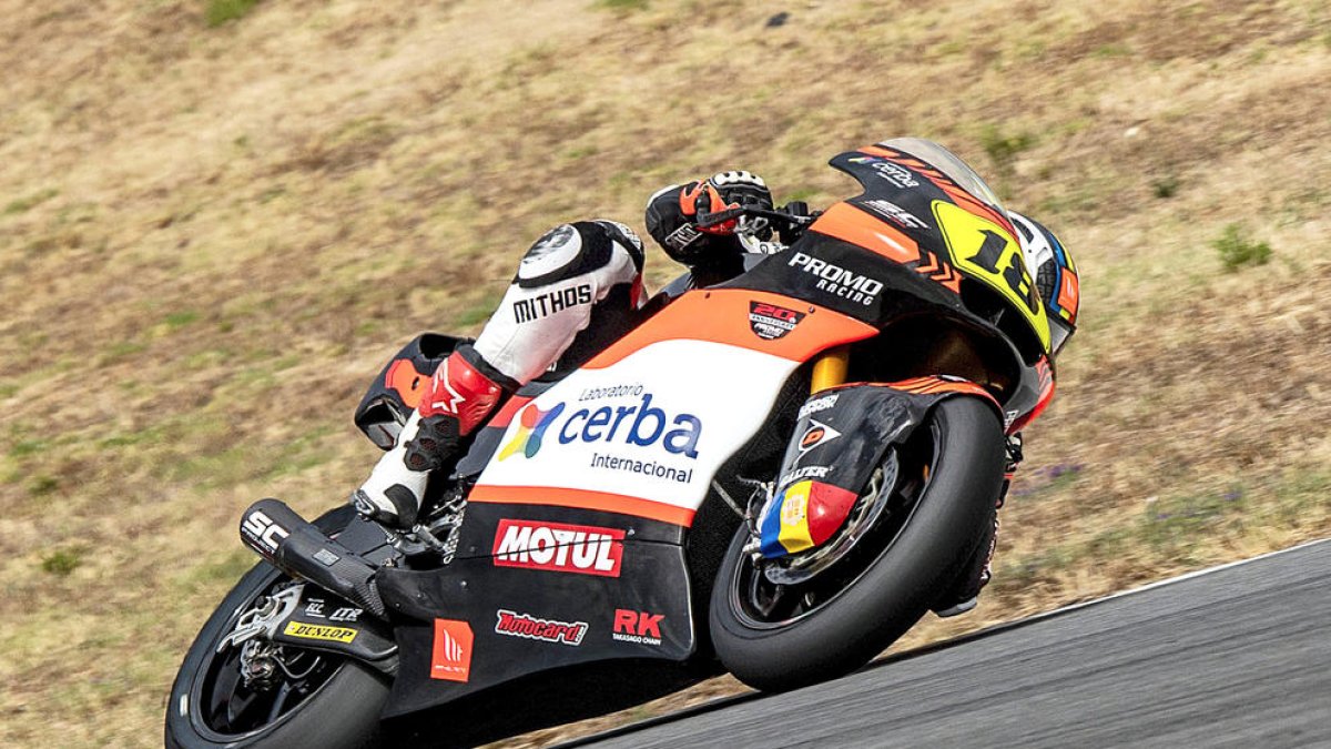 Xavi Cardelús durant els entrenaments.