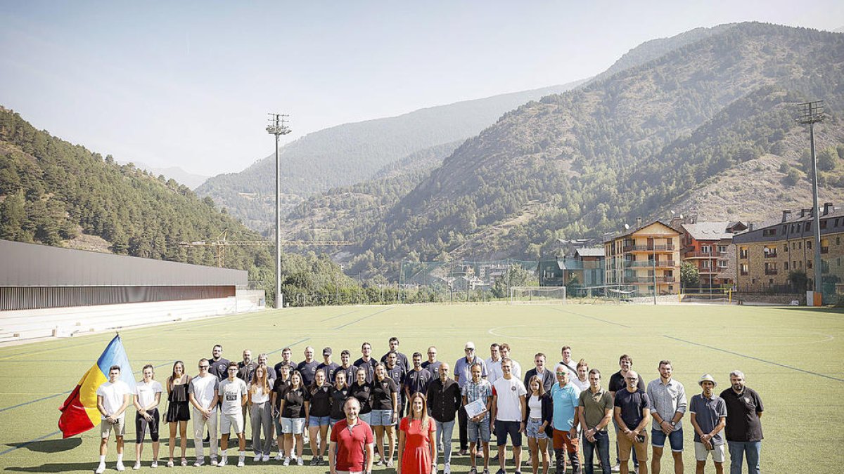 Rebuda als esportistes al Centre de Tecnificació d'Ordino.