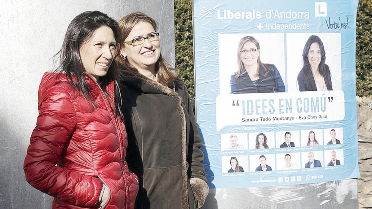 Eva Choy en una campanya electoral anterior.