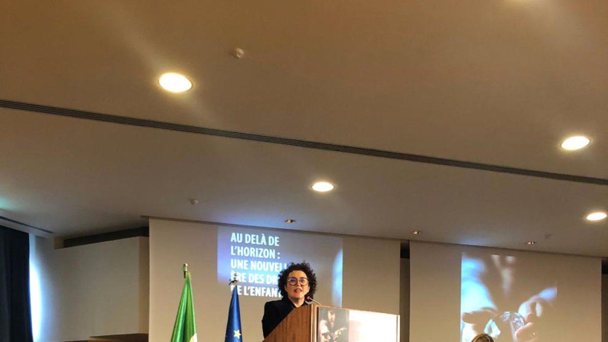 Pallarés durant la intervenció.