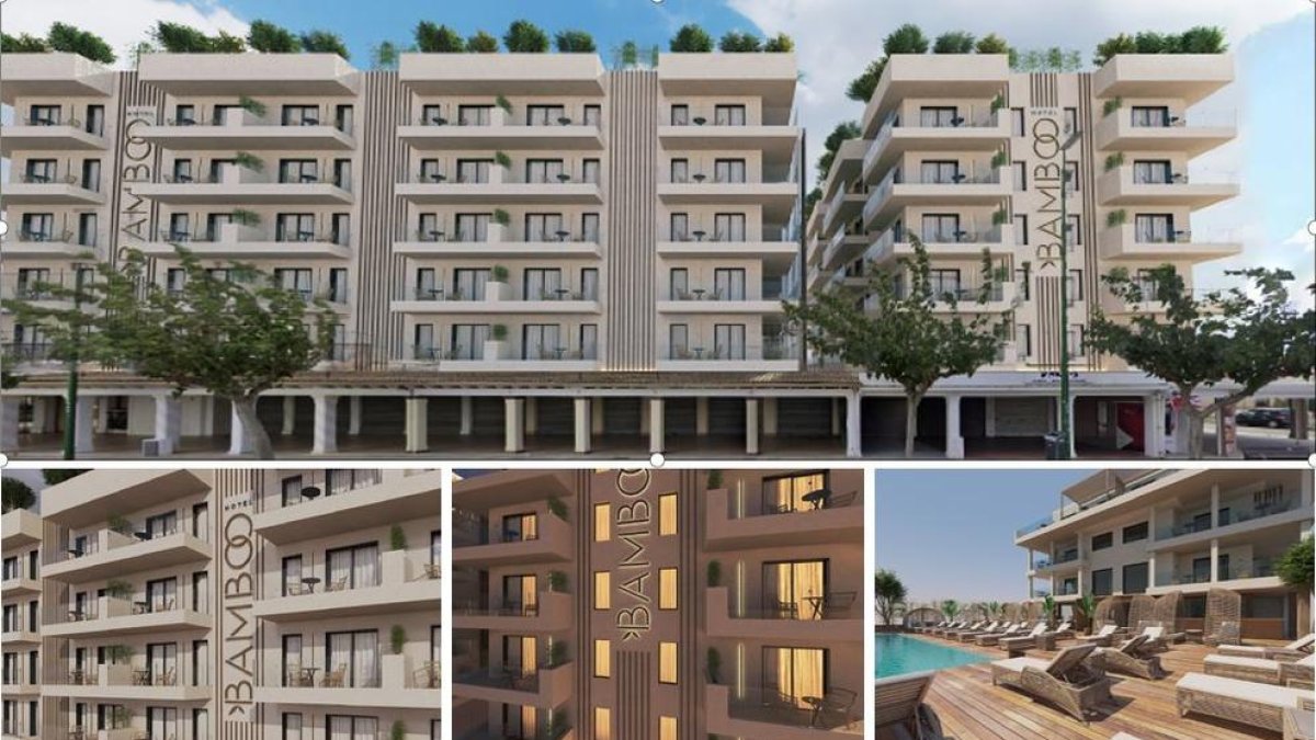 Imatge de l'hotel Bamboo després de la reforma que es farà