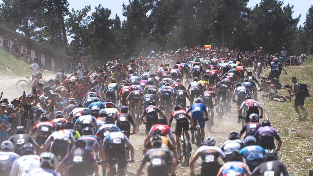 Una de les proves de la Copa del Món de BTT celebrada aquest estiu a Pal Arinsal