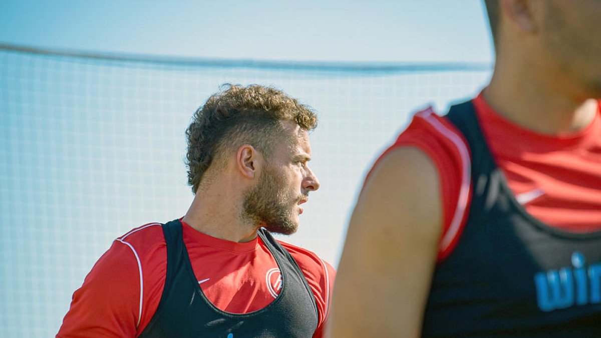 Diego Alende, durant un entrenament.