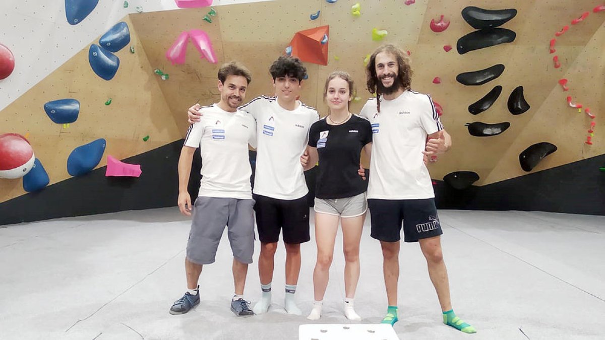 L'equip de la FAM d'escalada, a la Copa d'Espanya