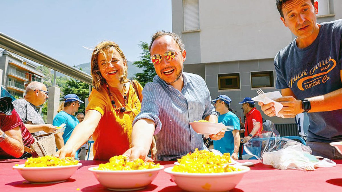 Gili i Espot en els actes de la parròquia.
