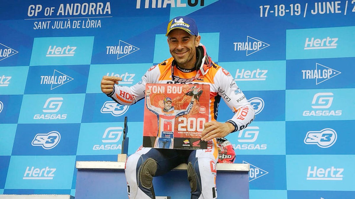 El resident Toni Bou va assolir la victòria número 200 de la seva carrera, ahir a la prova de Sant Julià de Lòria.