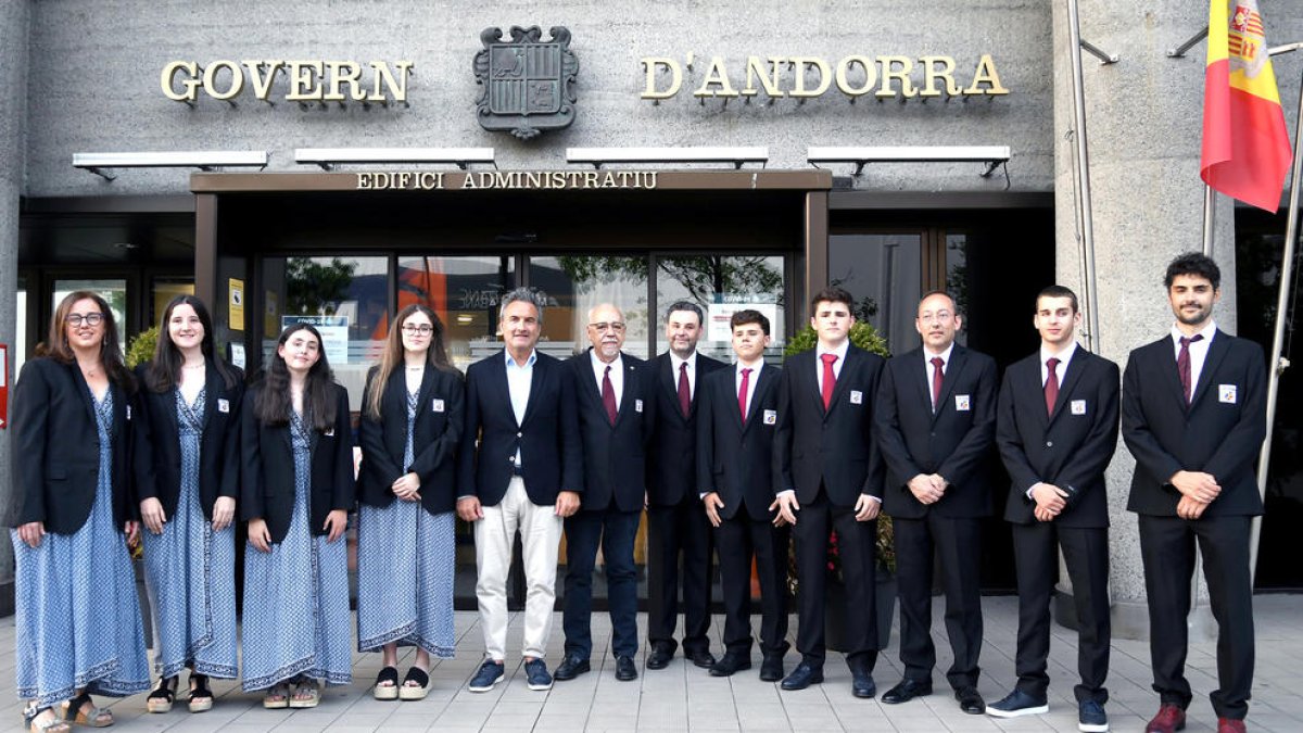 Rebuda de Riva i Ruiz a Govern.