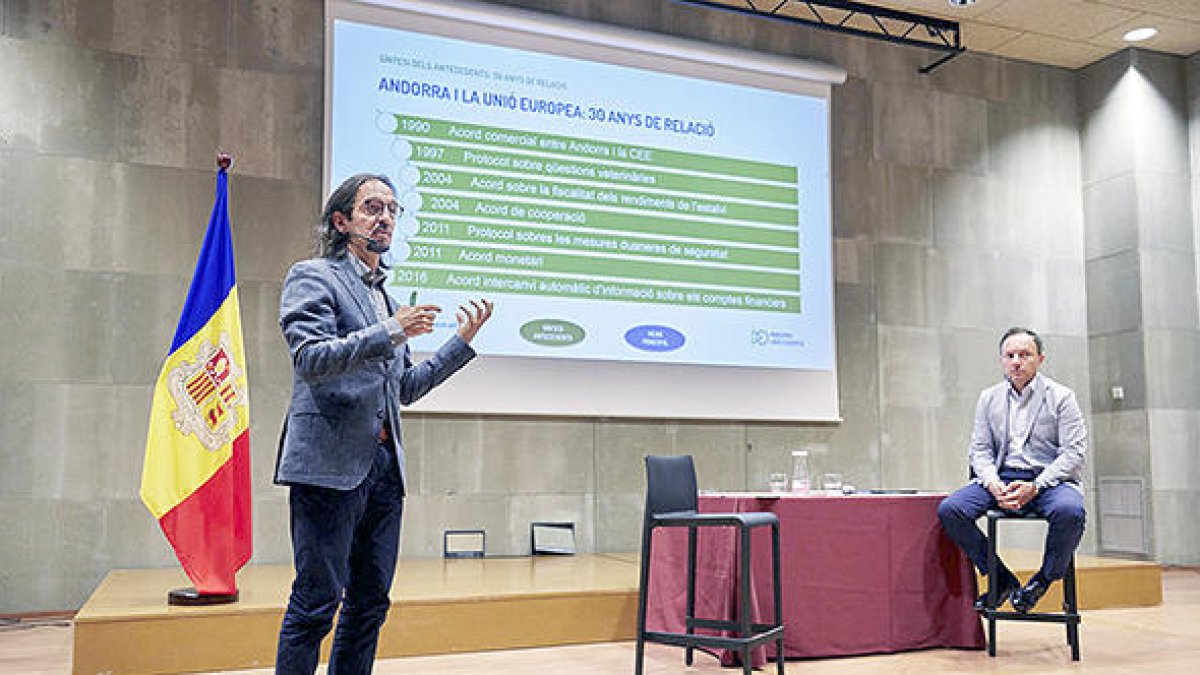 Riba i Espot en la trobada.