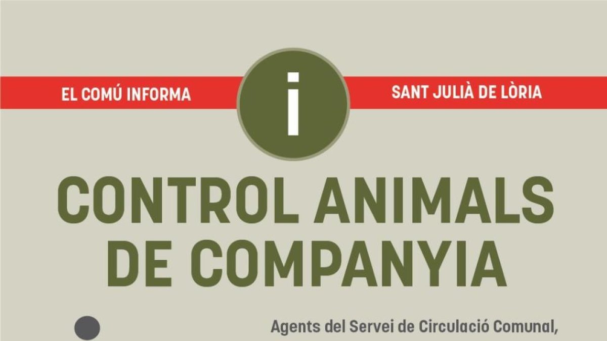 Control dels animals de companyia a Sant Julià