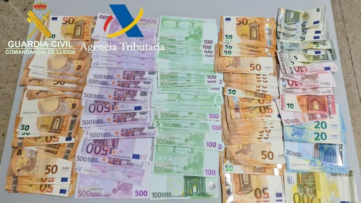 La quantitat requisada per la guàrdia civil.