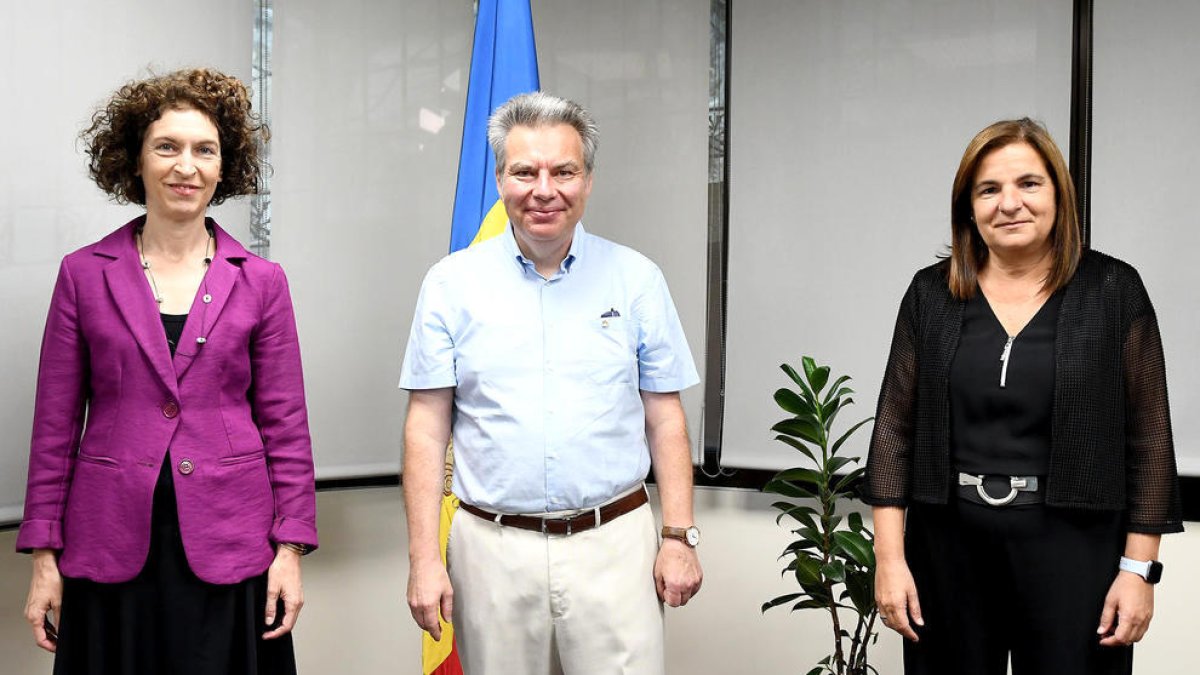 Ubach i Marín amb Gerhard Ermische.