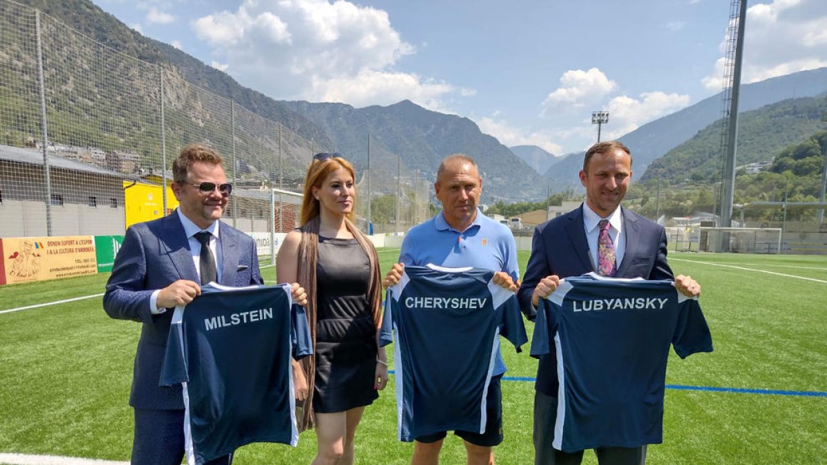 L'FC Santa Coloma va presentar ahir el nou projecte.