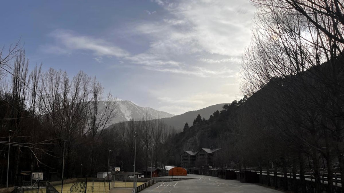 Els equipaments esportius actuals al camp de Santa Caterina.