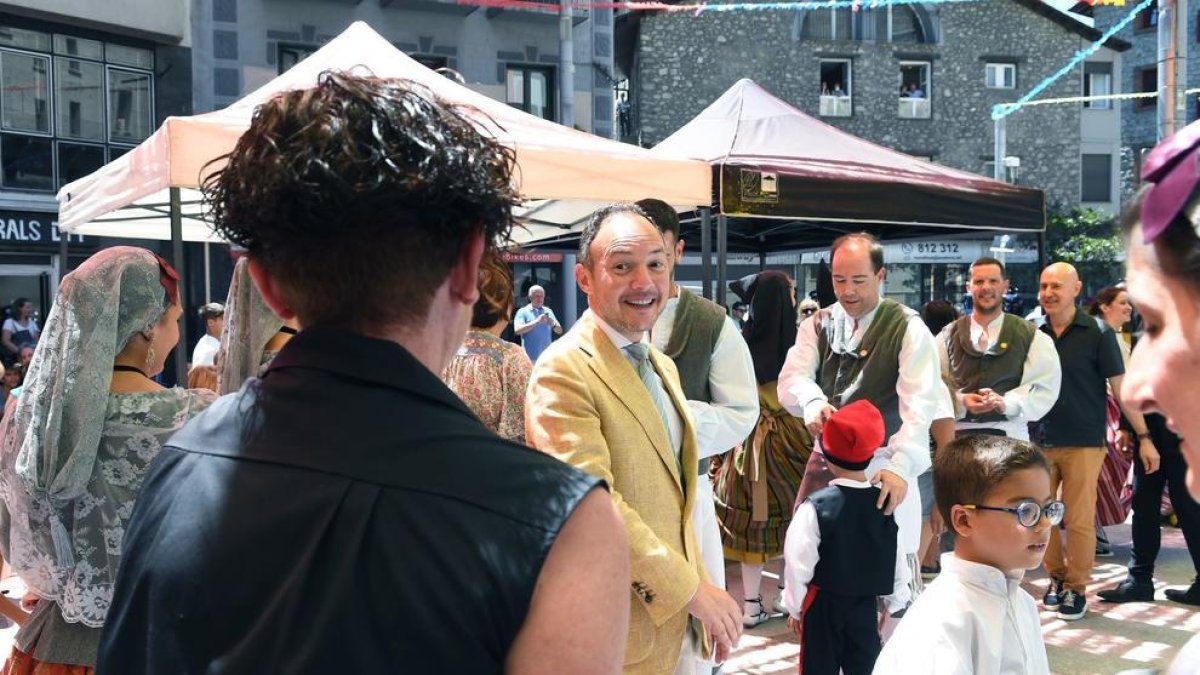 Xavier Espot avui a la festa major d'Escaldes
