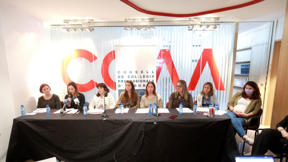 Les presidentes dels col·legis sanitaris.