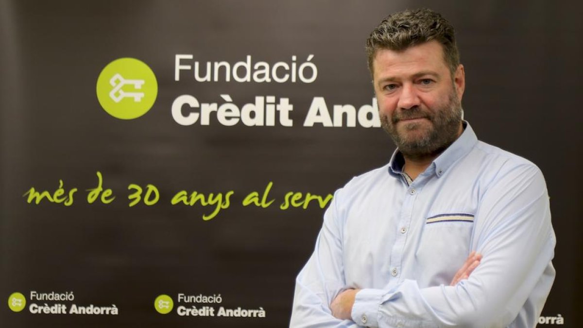 Joan Casas, responsable de L'espai, el centre social d'activitats i formació de la Fundació Crèdit Andorrà