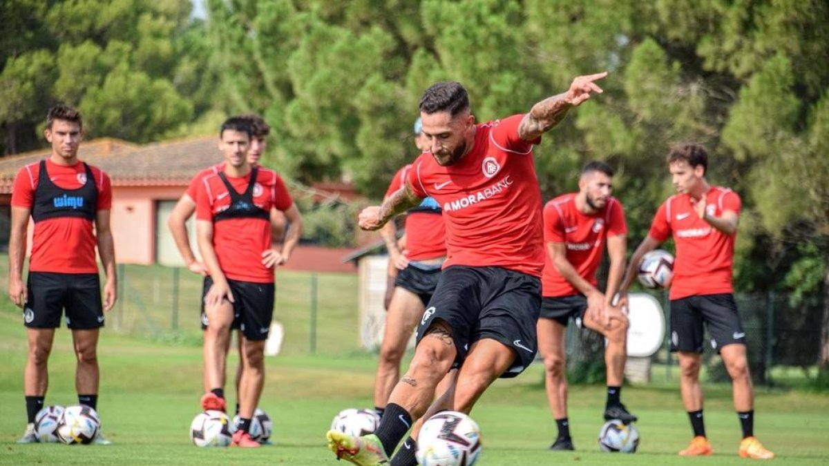 Primer entrenament del dia de l'equip