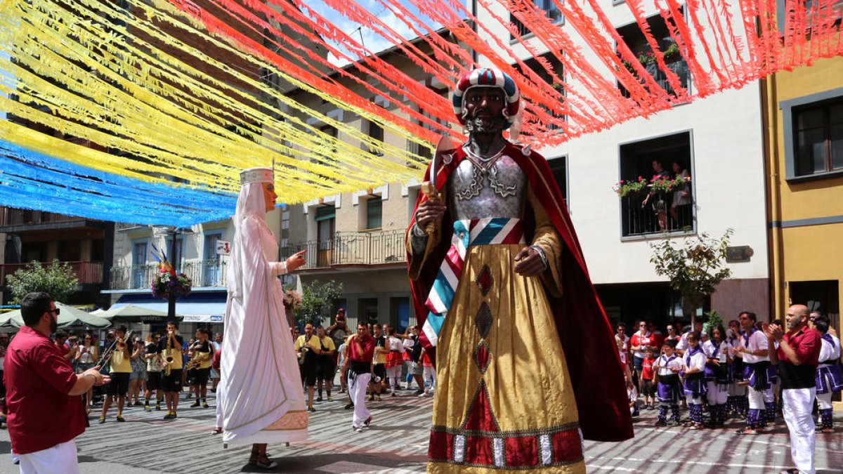 El Ball de Gegants i Gegantons, ahir al matí.
