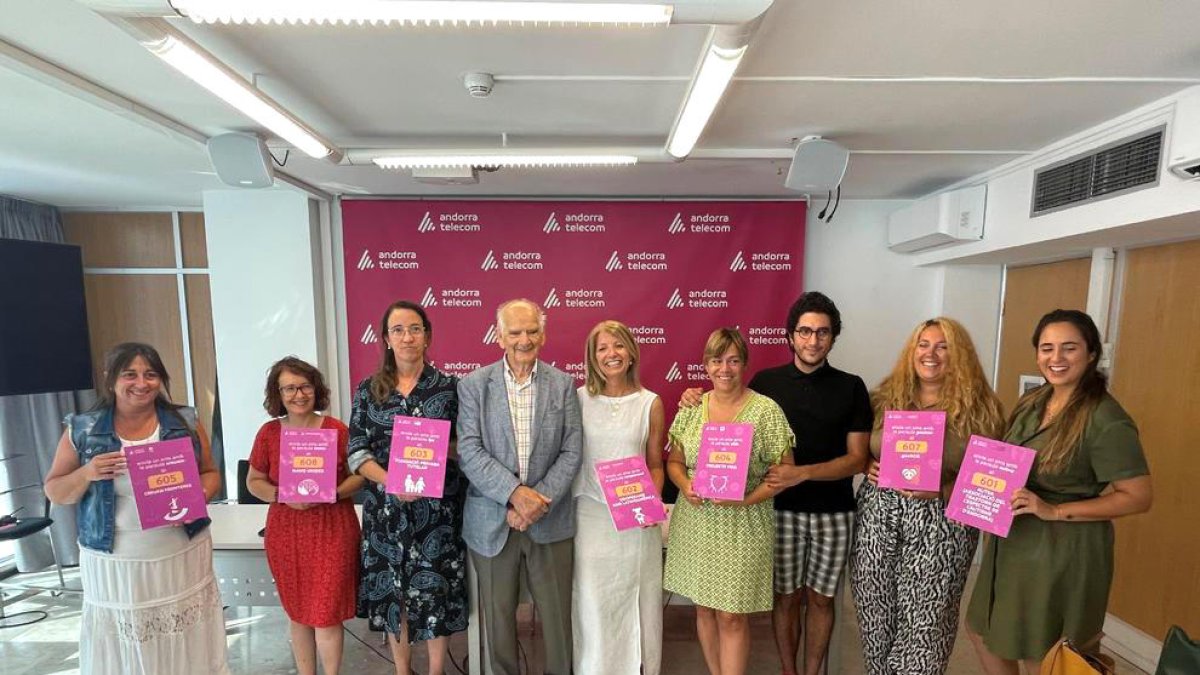 Els representats de les entitats de la cinquena convocatòria de l'SMS Social.