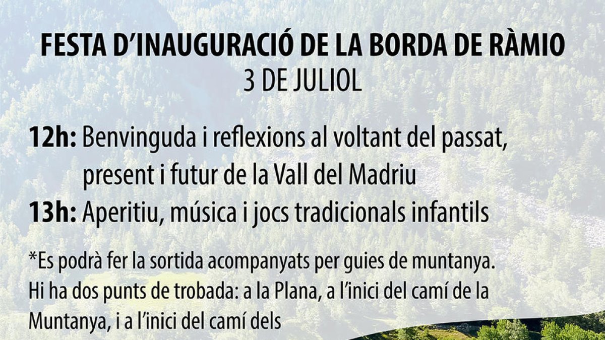 Cartell d'inauguració.