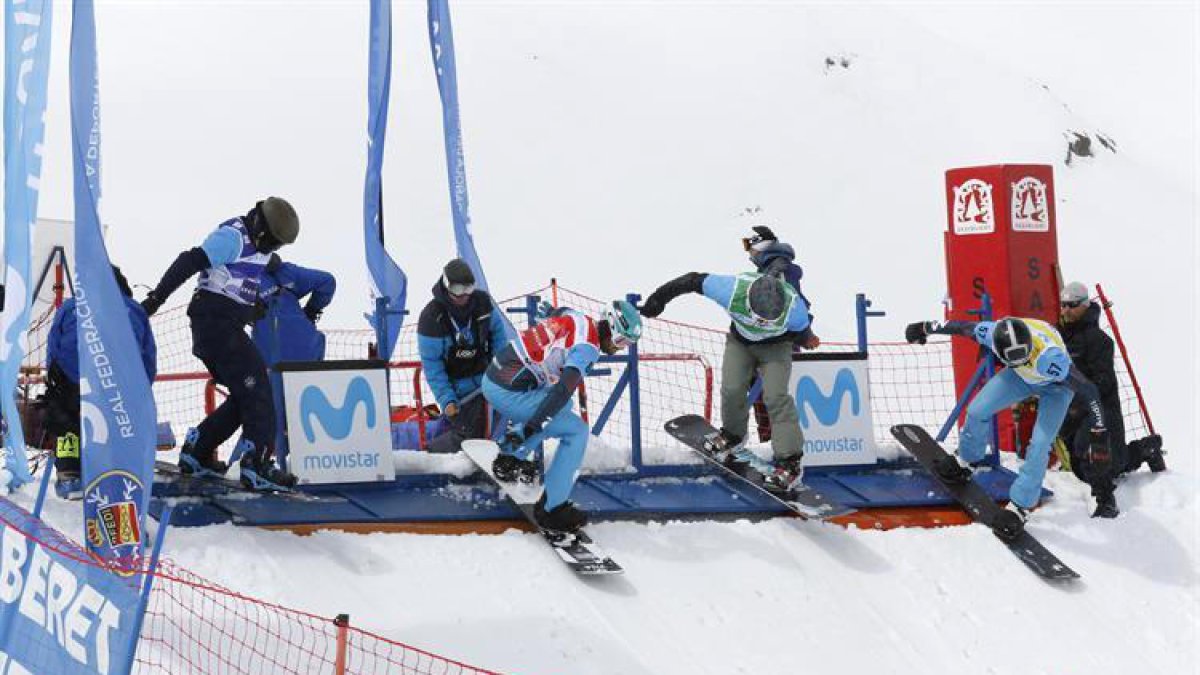 Un instant de la competició.