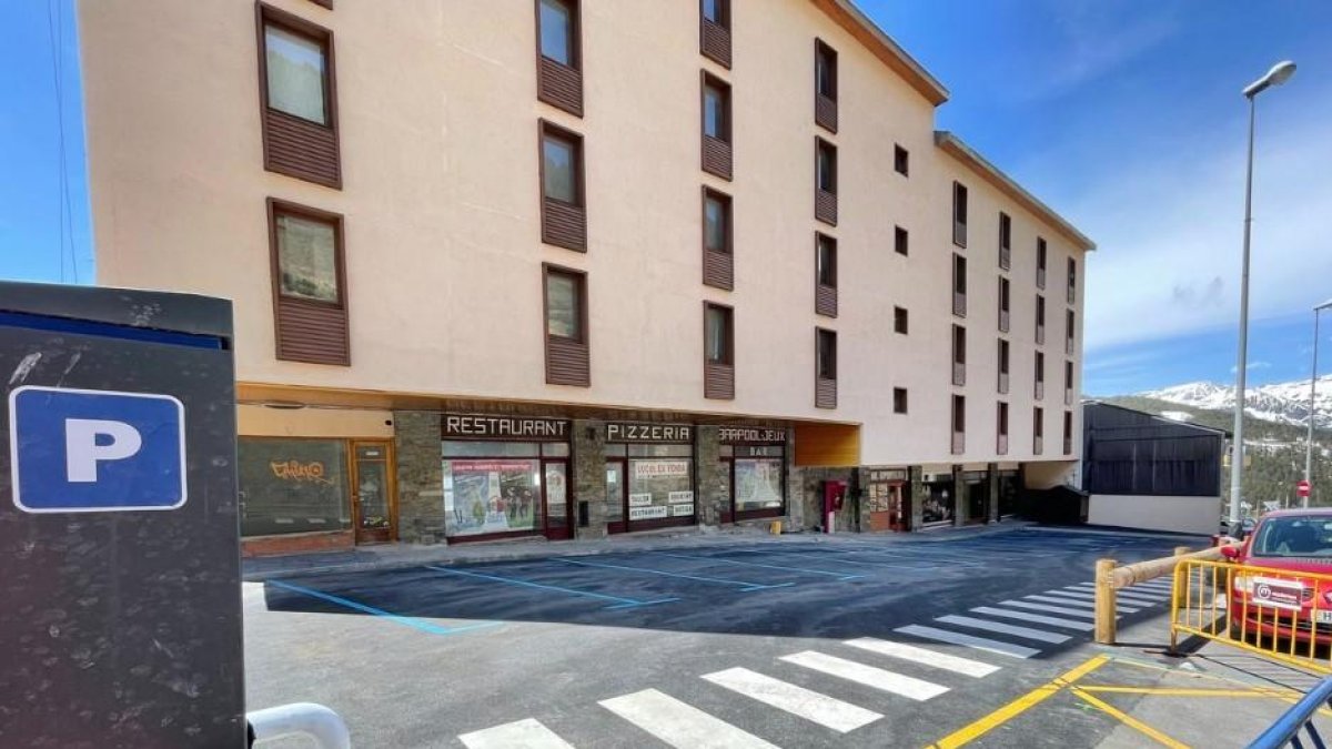 El nou pàrquing habilitat a Canillo