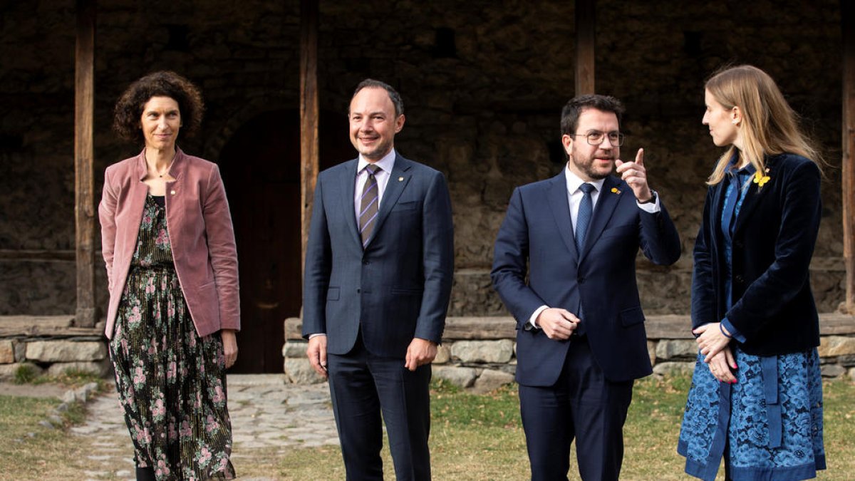 Trobada entre Pere Aragonès i Xavier Espot a Andorra.