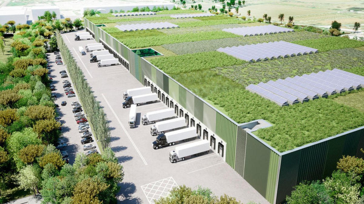 Simulació del centre logístic de capital andorrà a Cubelles