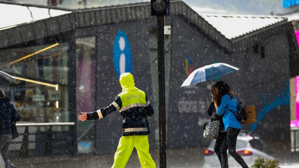 Un agent de circulació.
