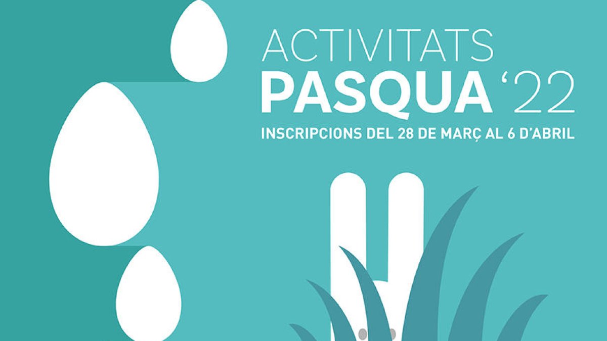 Cartell d'inscripcions a les activitats de Pasqua