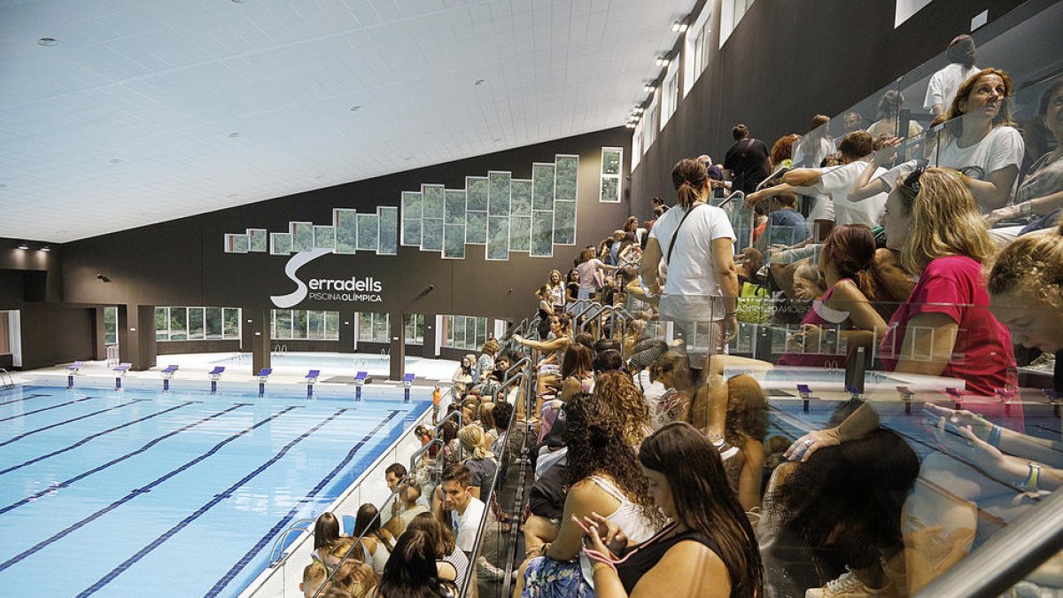 La nova piscina dels Serradells.