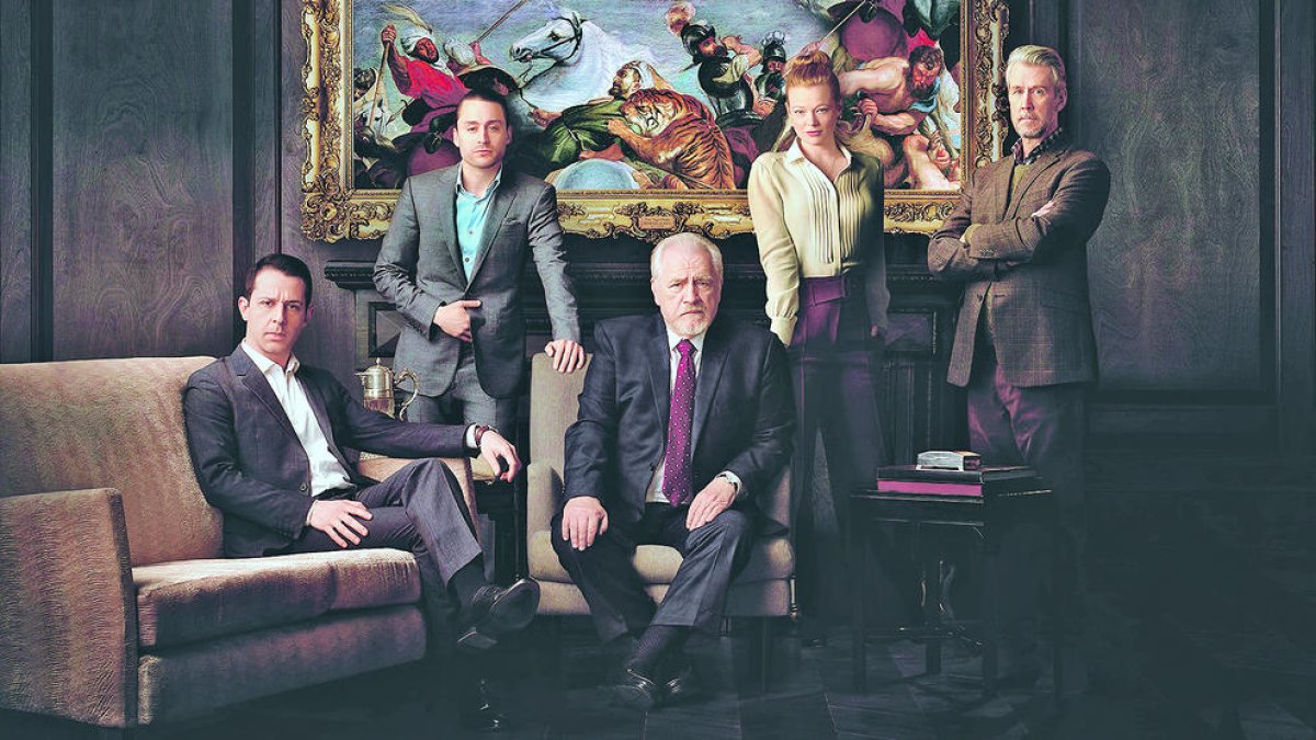 Els protagonistes de 'Succession'.