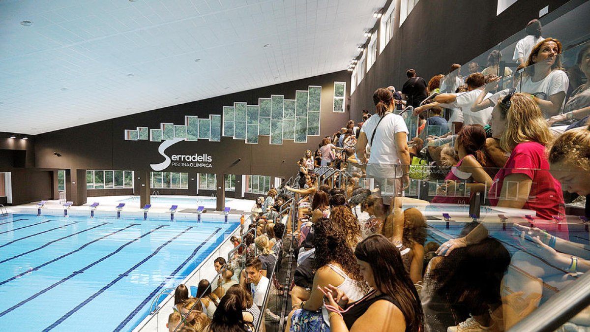 La nova piscina dels Serradells.
