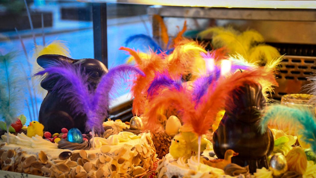 Algunes de les mones de pasqua a l'Espiga d'Or