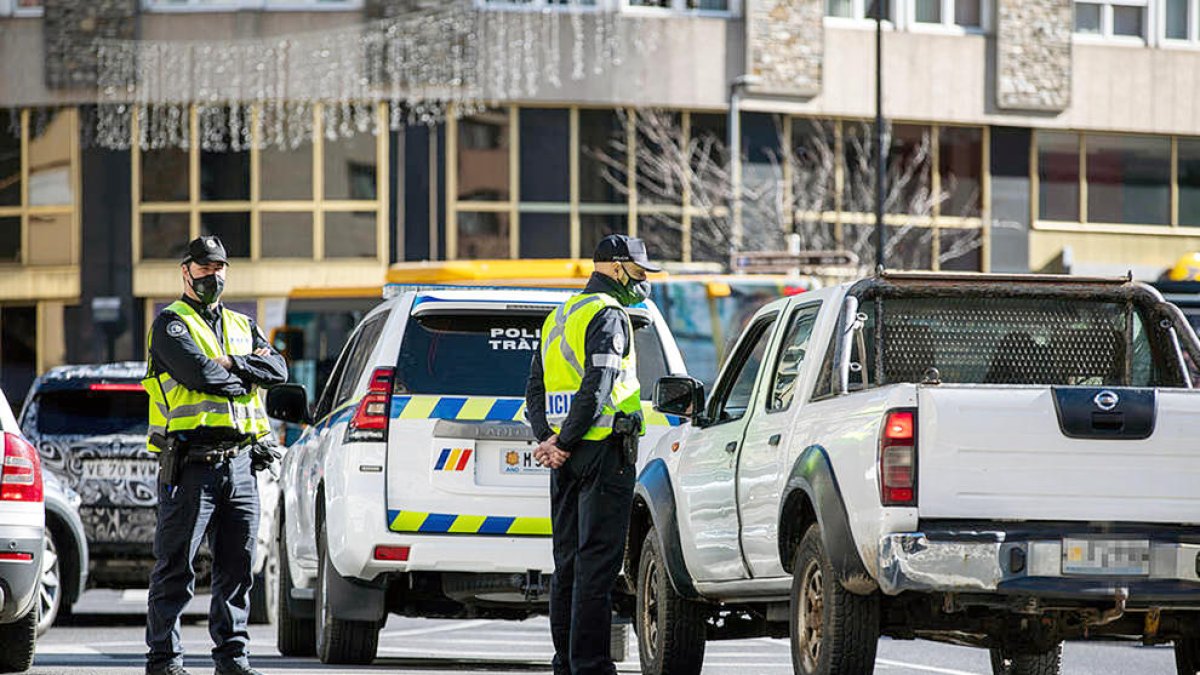 Control de la policia.