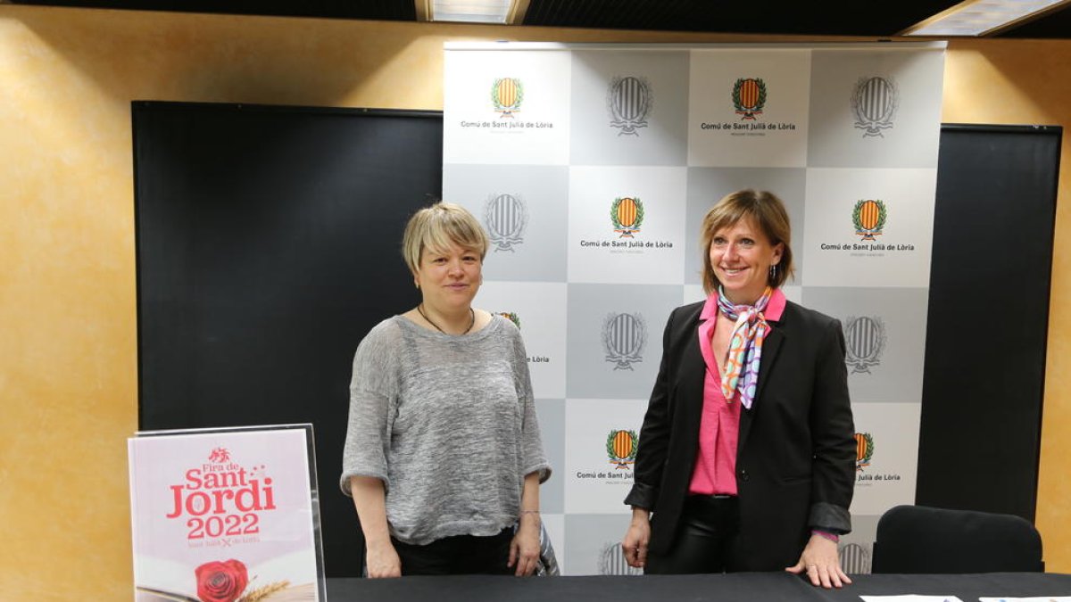 Roda de premsa de la presentació d'actes de la Fira de Sant Jordi