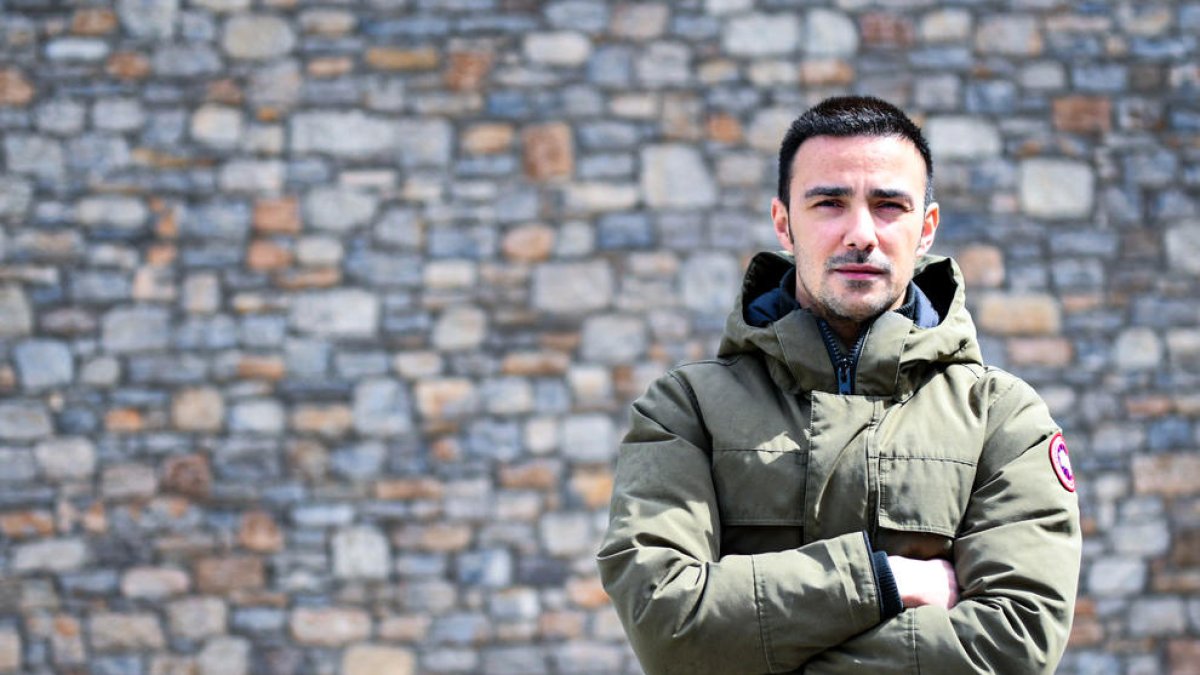 El president del Sindicat de Bombers d'Andorra, Iván Manuel Vilares.