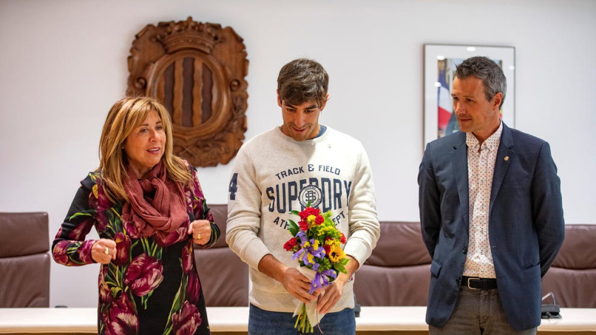 Joan Verdú va rebre el reconeixement del comú d'Andorra la Vella.