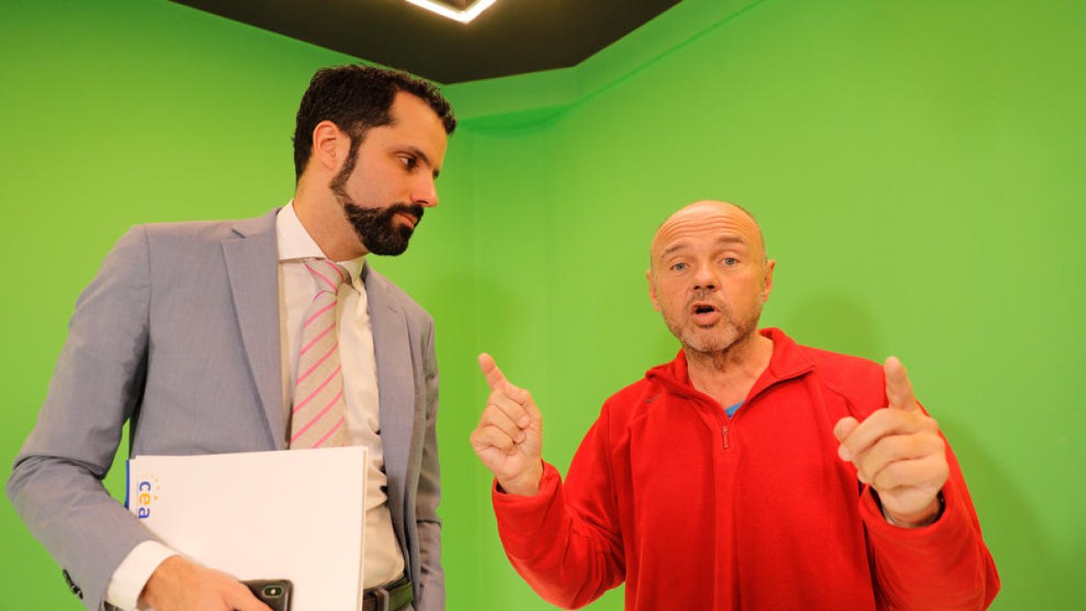 El director de la CEA, Iago Andreu, i el secretari general de l'USdA, Gabriel Ubach.