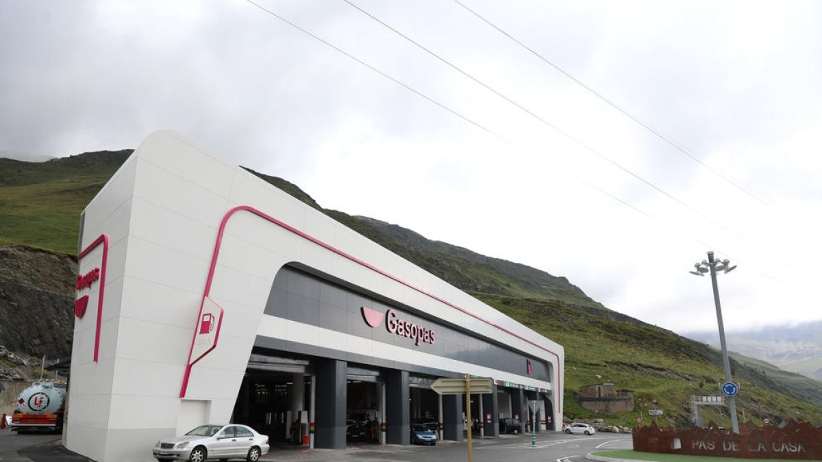 L'estació de Gasopas al Pas de la Casa.