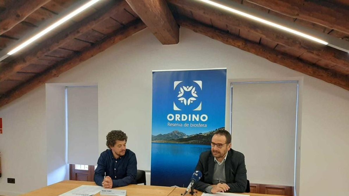 Jordi Serracanta i Marc Font durant la presentació