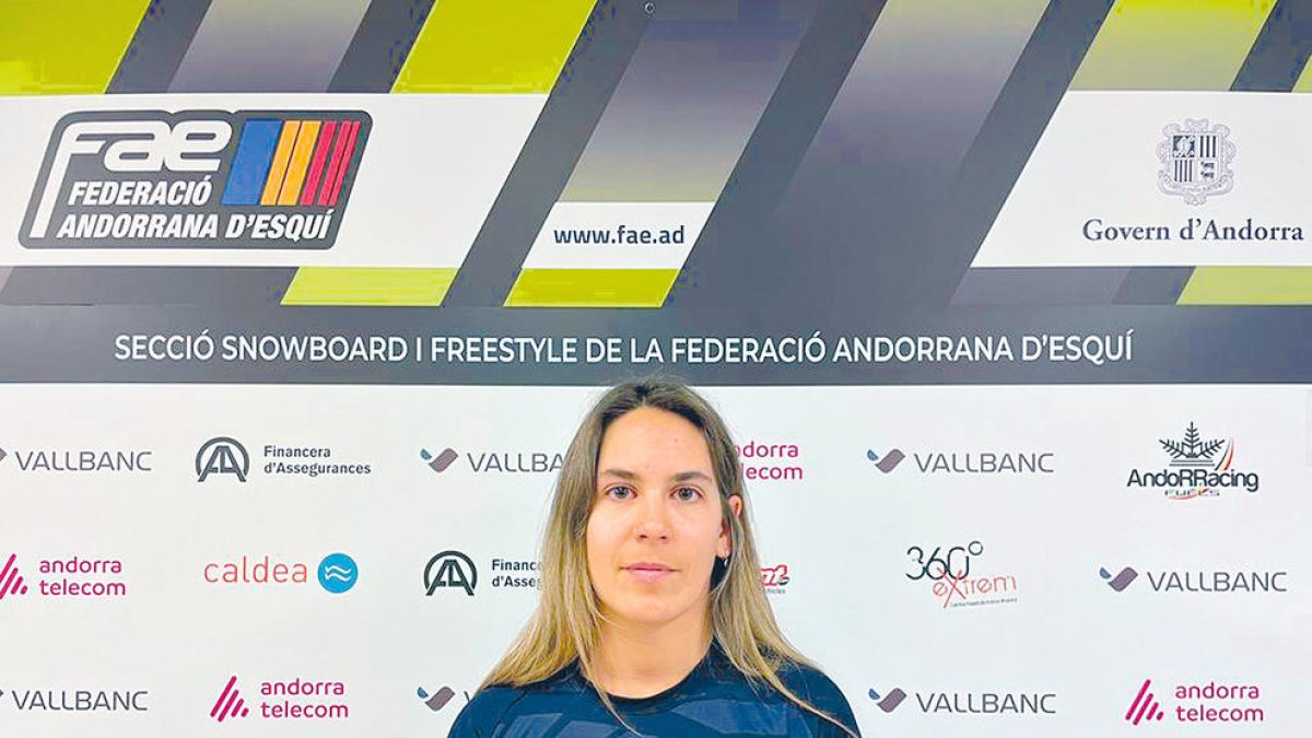 Maeva Estevez, ahir abans de la compareixença.