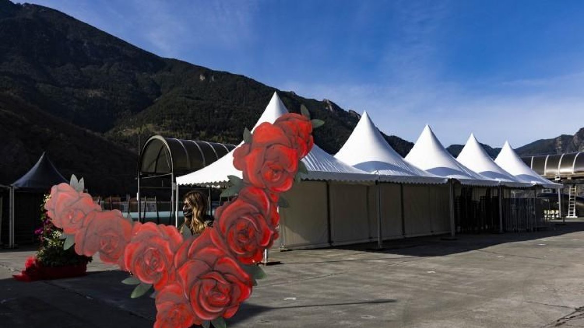 Preparatius per Sant Jordi.
