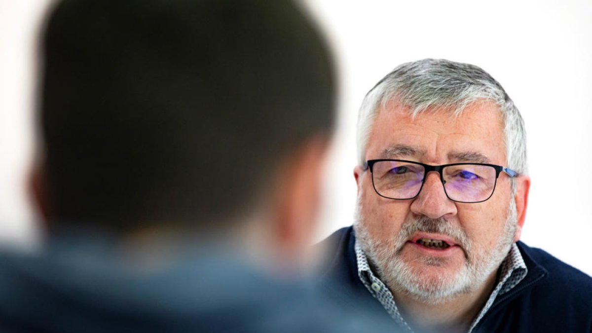 El president de l'Agia durant l'entrevista amb el Diari d'Andorra.