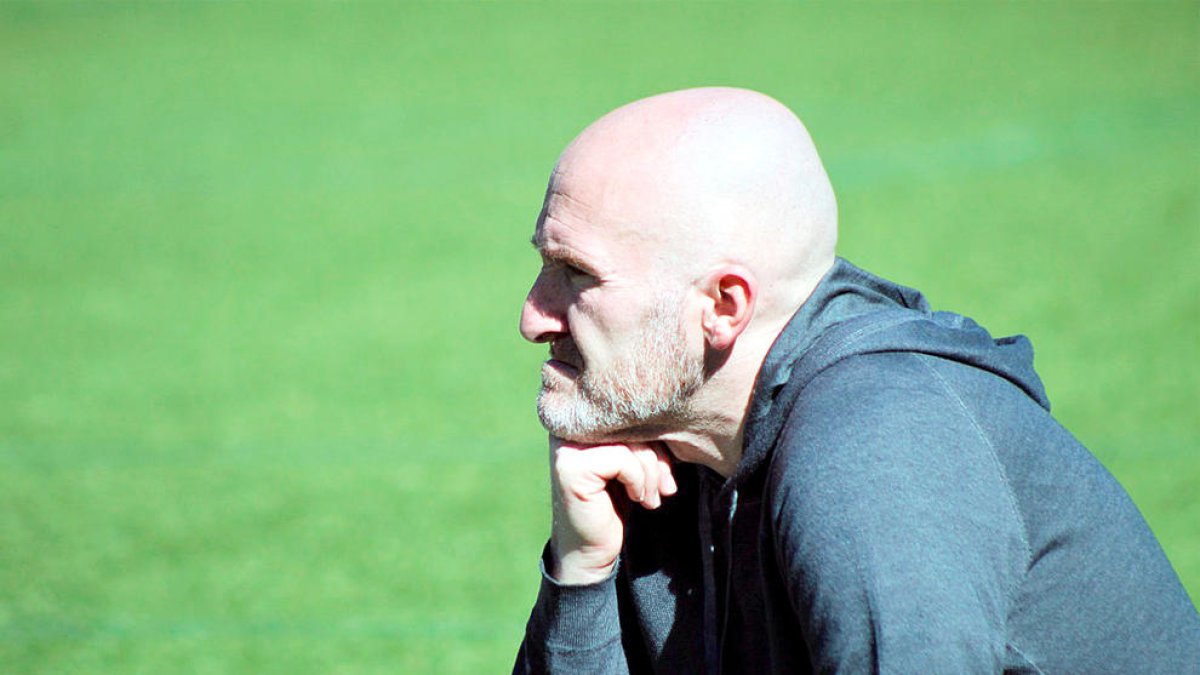 Carlos Sánchez quan entrenava l'Andorra B.