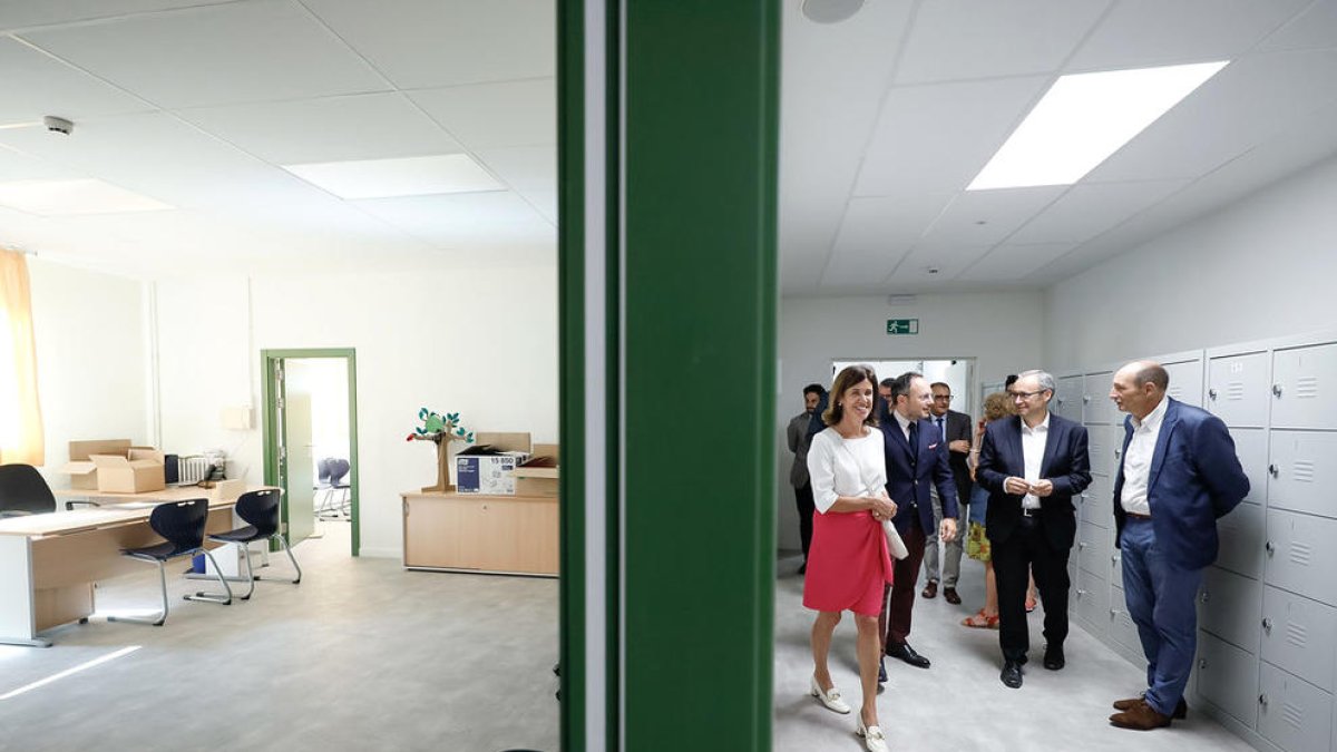 L'acte de lliurament de claus, ahir.